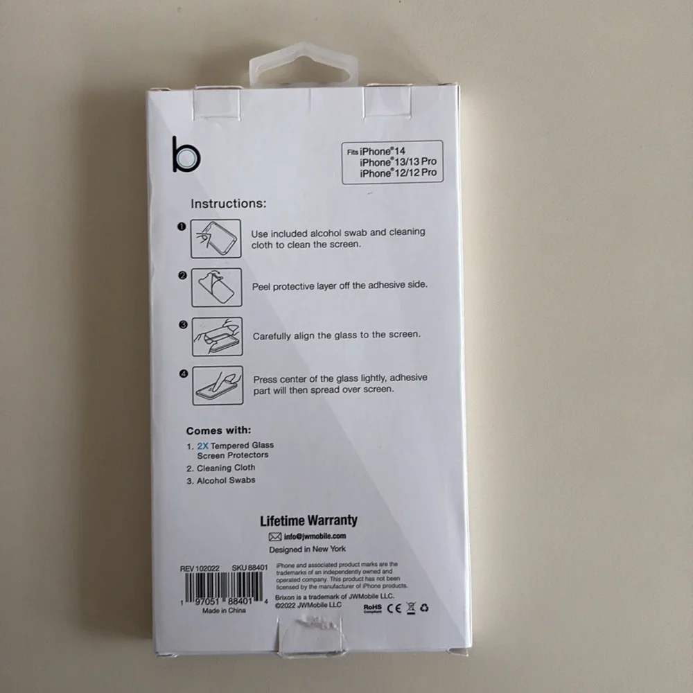 Brixton Screen Protectors 2 Pack NIB